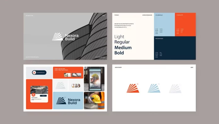 Minimalist Architecture Brand Guidelines Presentation Layout by GraphyPix for Adobe InDesign