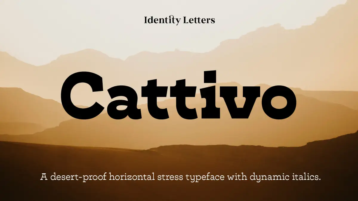 Cattivo Font Family by Identity Letters Cattivo Font Family by Identity Letters