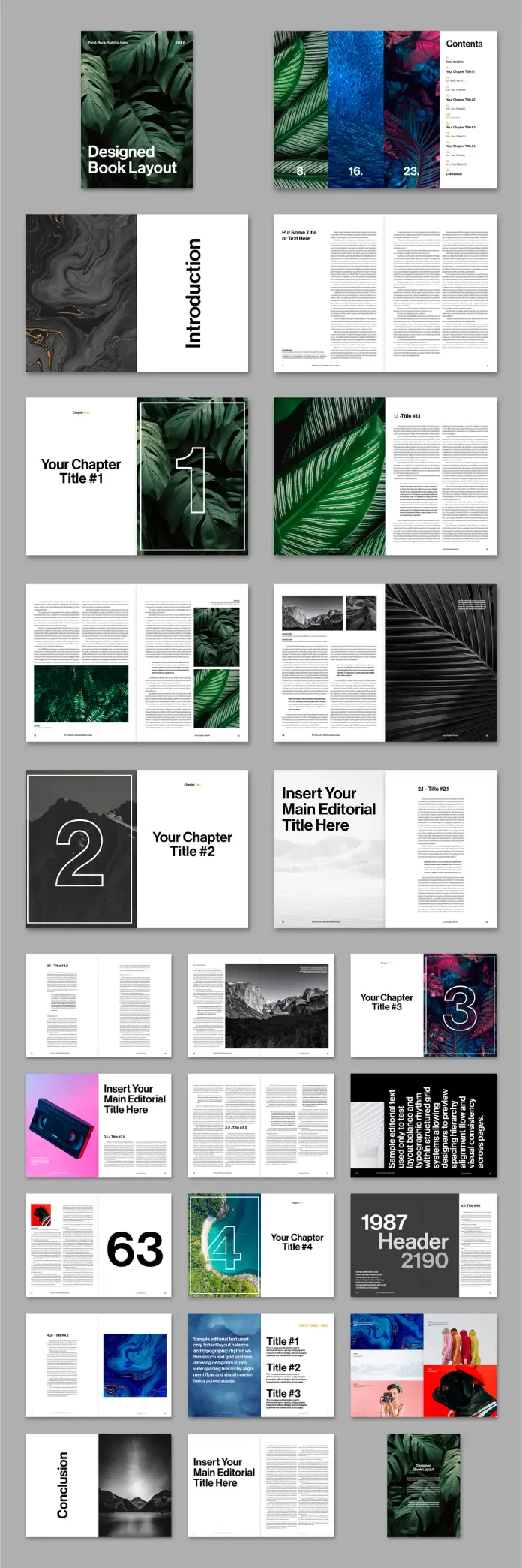 Customizable A4 Adobe InDesign Template for Book and Magazine Layouts by Tom Sarraipo