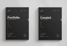 Customizable A4 Portfolio Brochure Template by GraphicArtist for Adobe InDesign