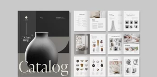 Customizable Adobe InDesign Catalog Template by BrandPacks
