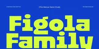 Figola Font Family by The Native Saint Club