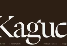 Kaguci — Futuristic Brutalist Serif Font by Sryga