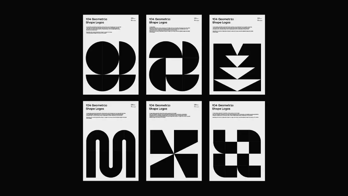 Over 100 Geometric Logo Marks as Editable Vector Graphics by Nowshinz Shoma Over 100 Geometric Logo Marks as Editable Vector Graphics by Nowshinz Shoma