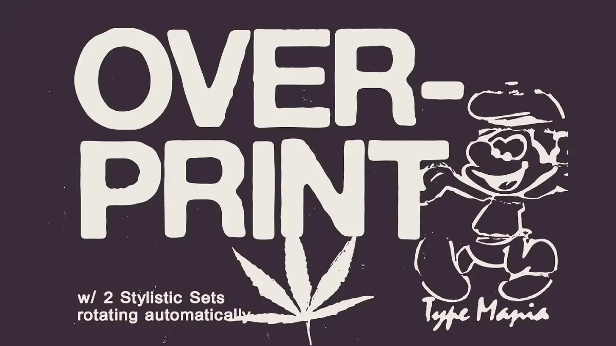 Type Mania Releases Overprint TM Distressed Sans Typeface