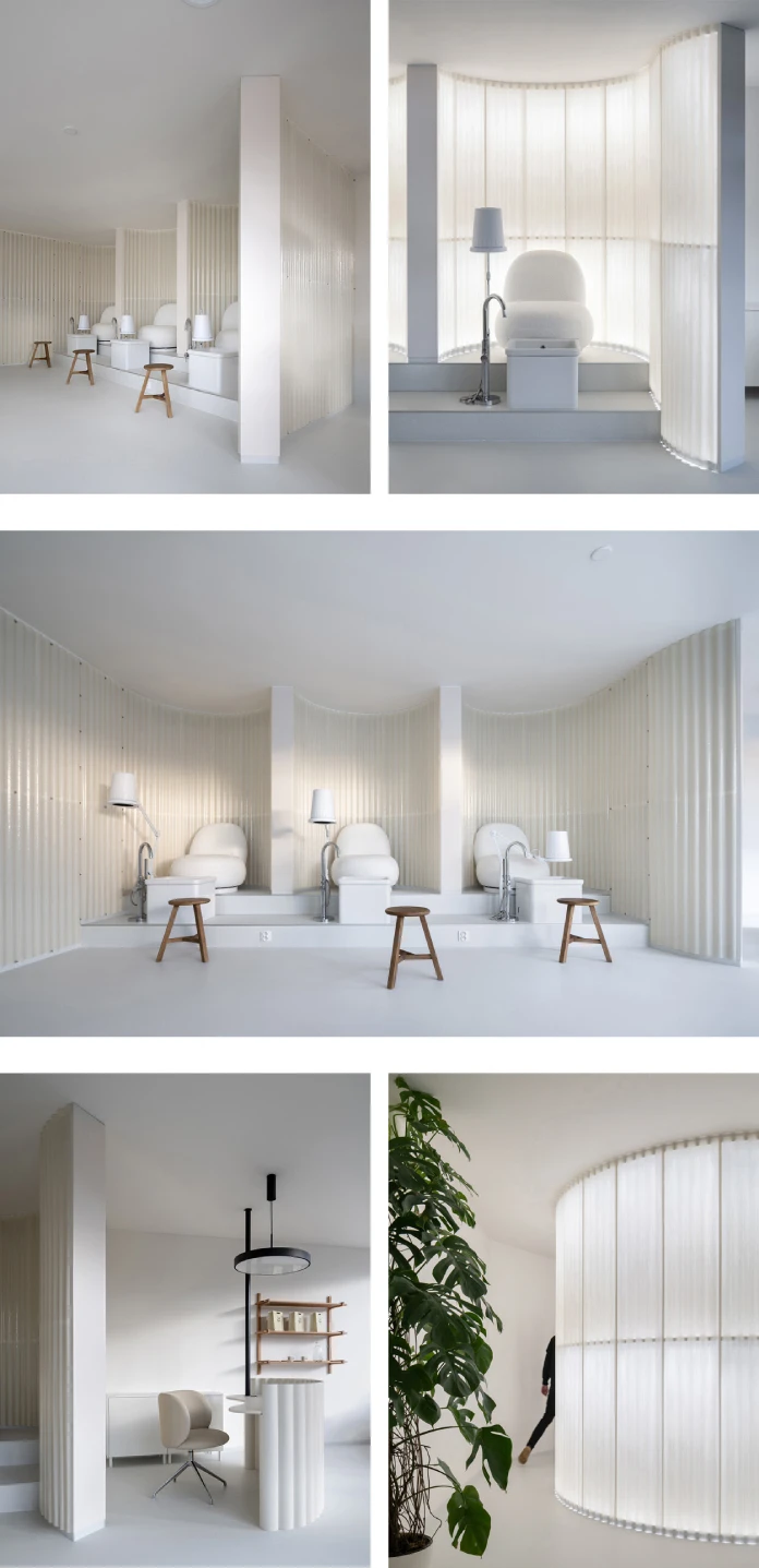 Salon as a Theatrical Sequence by Studio Plyš