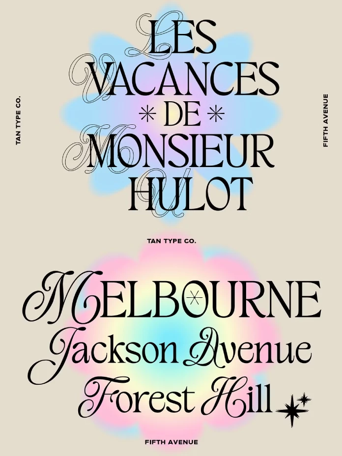 TAN Fifth Avenue Font by TanType