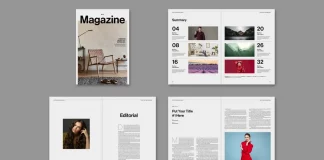 Adobe InDesign Magazine Layout by Tom Sarraipo in A4