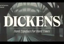 Dickens font family by Fenotype