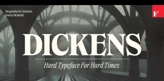 Dickens font family by Fenotype