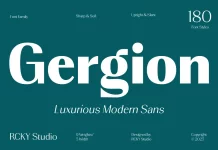 Gergion Font Family by RCKY Studio Gergion Font Family by RCKY Studio