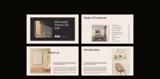 Interior Design Presentation Template for Adobe InDesign