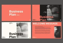 Minimalist Business Plan Presentation Template by RedGiant for Adobe InDesign