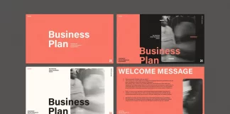 Minimalist Business Plan Presentation Template by RedGiant for Adobe InDesign