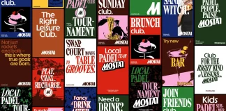 Mostai Padel Club branding by andstudio