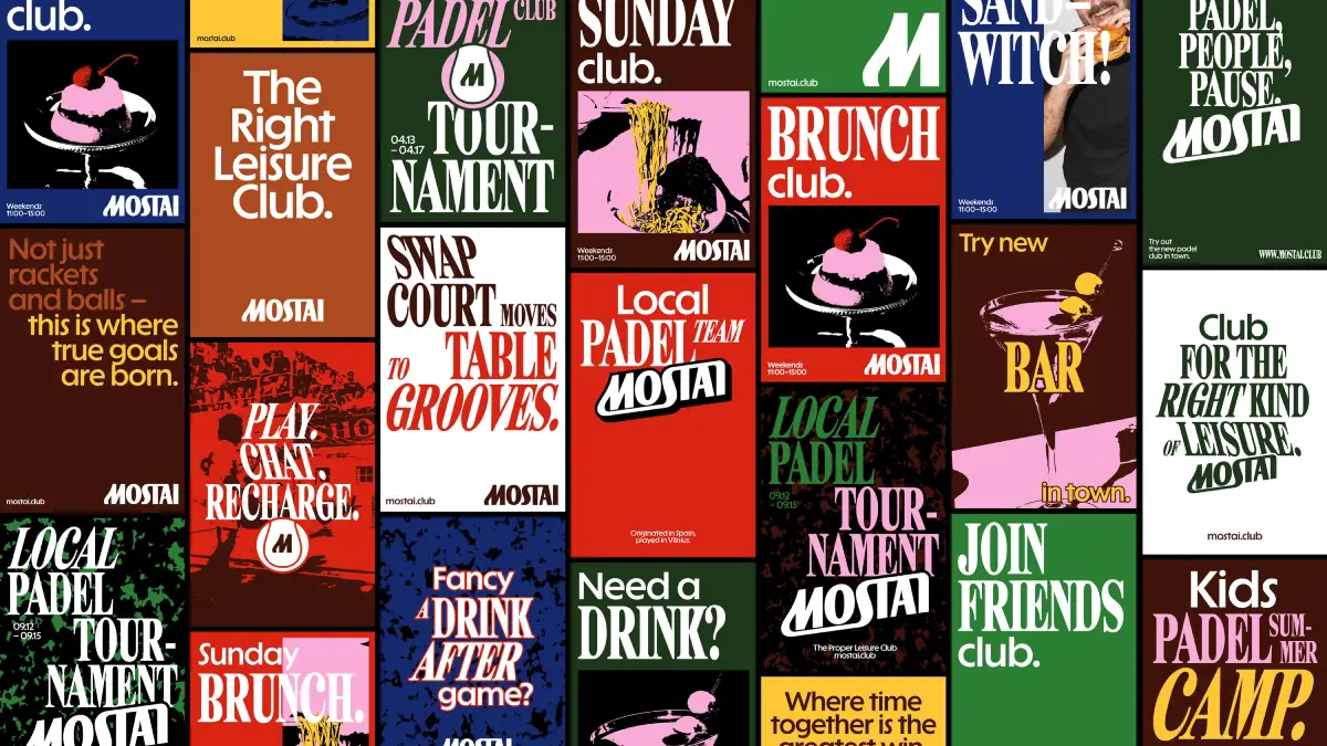 Mostai Padel Club branding by andstudio Mostai Padel Club branding by andstudio
