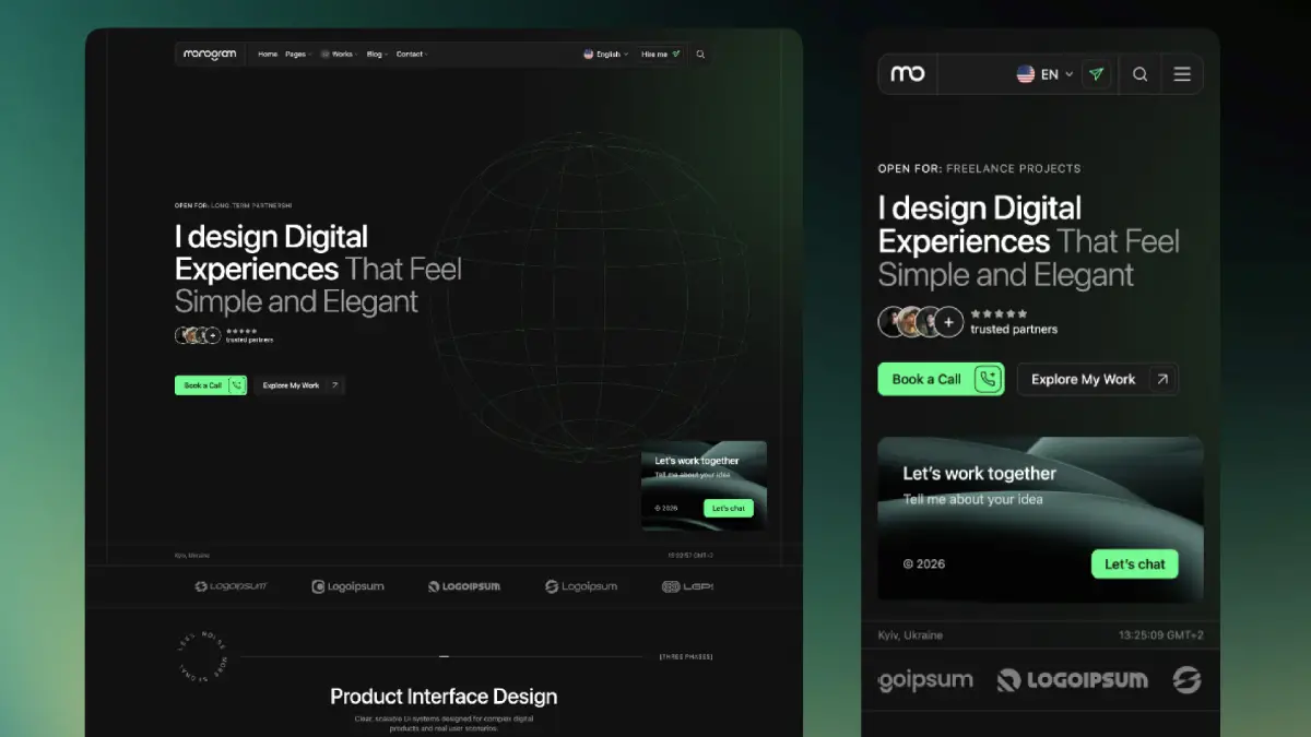 Monogram is a personal portfolio WordPress theme. Monogram is a personal portfolio WordPress theme.